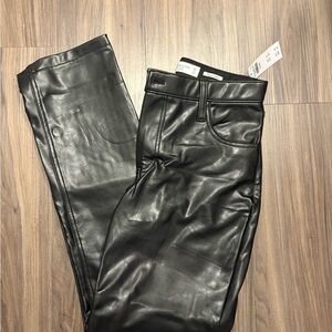 Abercrombie & Fitch Vegan Leather Trousers
